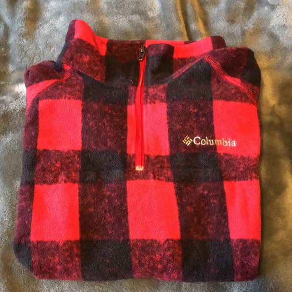 Columbia Other - Boy’s Columbia quarter-zip fleece buffalo plaid